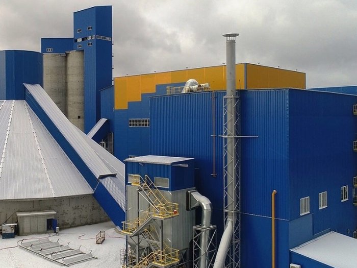 Завод по производству цементного клинкера